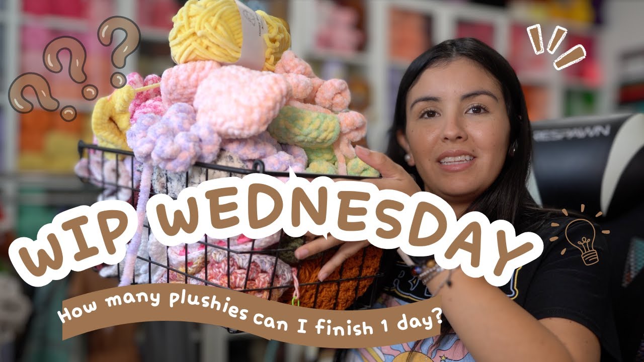 WIP Wednesday! How many projects can I finish in a day? 🧸 🧶