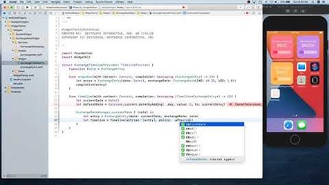 iOS 14 WidgetKit : Creating Widget Bundle