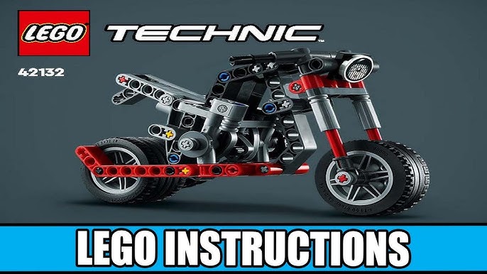 Lego Technic 42132, Chopper Motorcycle, 2in1, Lego Speed Build Review