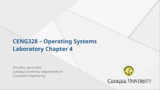 CENG328 Laboratory Chapter 4