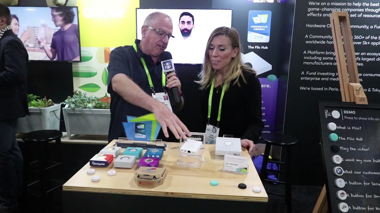 Flic Gets Smarter with Flic Hub at CES 2018 - YouTube