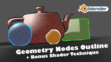 Outline with Blender Geometry Nodes + Bonus Shader Technique