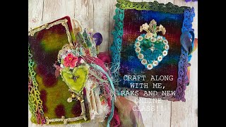 Craft along make junk journal pages, RAKS &amp; New online Class