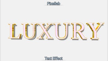 100% EDITABLE! Golden Luxury Text Effect - Pixellab Tutorial