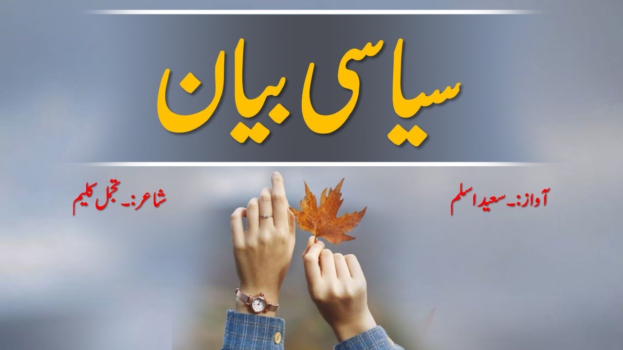 Poetry Siyaasi Bayan | Saeed Aslam | Punjabi Shayari Whatsapp Status video | New Punjabi Poetry