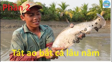 1027 | Tát ao lâu năm bắt toàn cá khủng P2