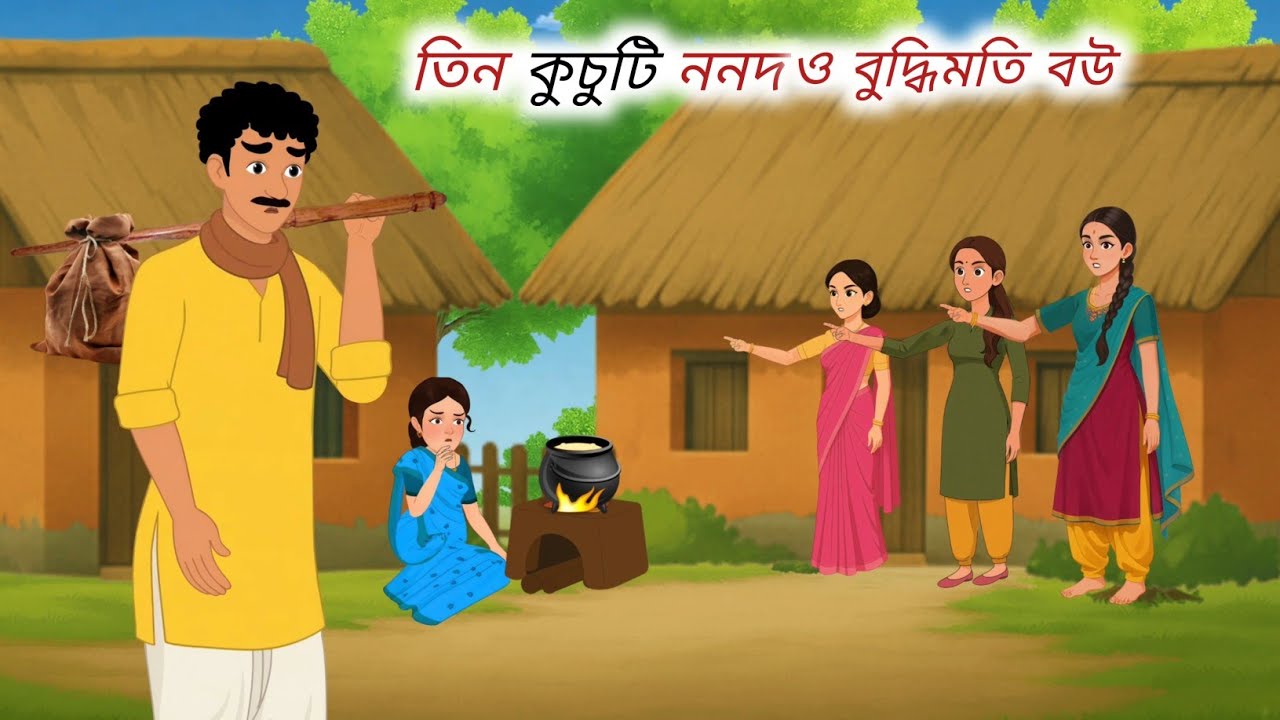 তিন কুচুটি ননদ ও বুদ্ধিমতি বউ ll Bengali Moral Stories ll Bengali Cartoon ll Thakumar Jhuli ll New 