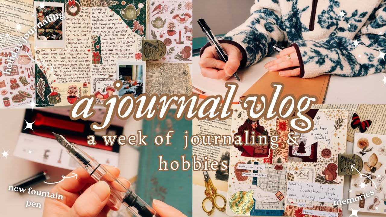 Vlog Journal Journal vlog ๐ซ A cozy week of journaling & reading ๐ - YouTube