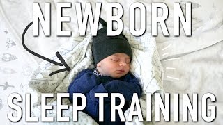 HOW TO SLEEP TRAIN YOUR NEWBORN || No Crying + Feeding on Demand Method
