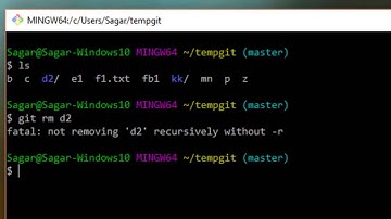 How to delete entire directory recursively in git
