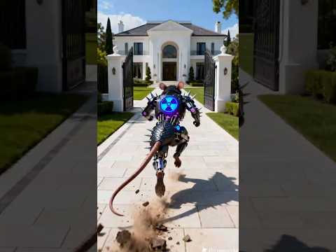 مياو رما قنبله علي الفار الشرير والفار راح عند بيت مياو       