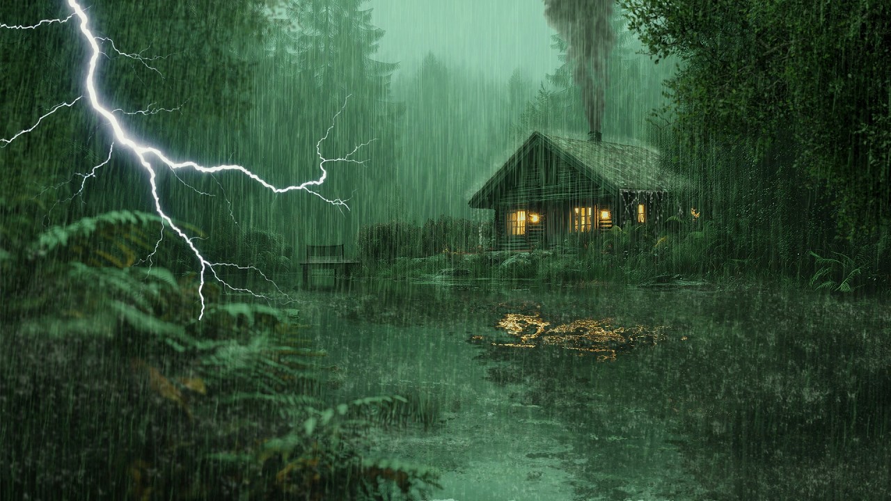 HEAVY RAIN AND THUNDER SOUNDS - DEEP SLEEP | Thunderstorm for Sleeping - Rain Sound Comfort #2