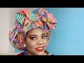 Bow headwrap How I tie scarf Bow || How to tie Gele bow