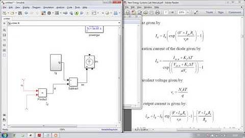 PV cell modelling in minimum time (two methods)