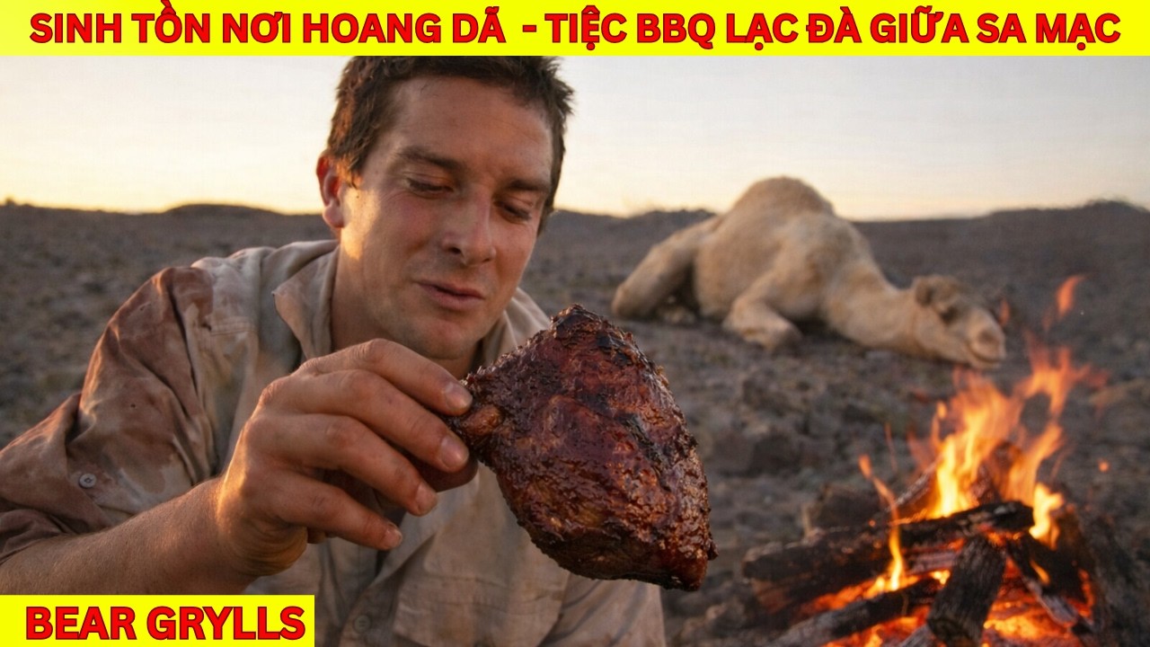 Sinh Tồn Nơi Hoang Dã Cùng Bear Grylls - Bữa Tiệc BBQ Thịt Lạc Đà Giữa Sa Mạc