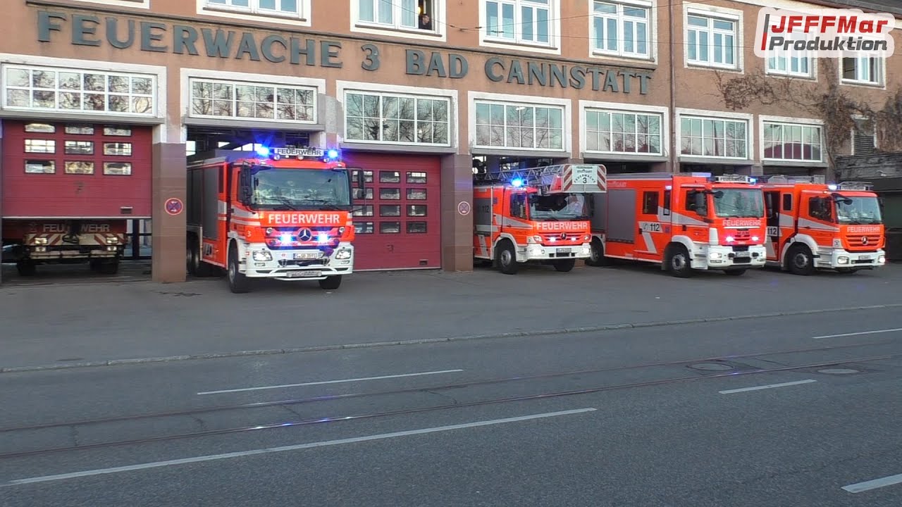 Einsatzfahrten Person unter Zug Bahnhof Stuttgart Sommerrain