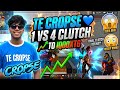 TE CROPSE💙1 VS 4 CLUTCH TO IQOOXTG 📈 HIGHLIGHTS | ROCKY MAMU AND AURA BHIA REACTION🤯