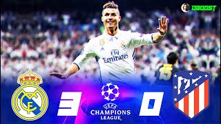 Real Madrid 3-0 Atletico Madrid - UCL 2016/17 - Ronaldo Hat-Trick - Extended Highlights - FHD