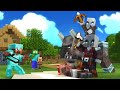 Monster School : Herobrine Save Village From Raid - Minecraft Animation