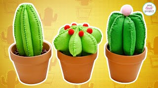 Felt Cactus Pattern | Free DIY Felt Cactus Template