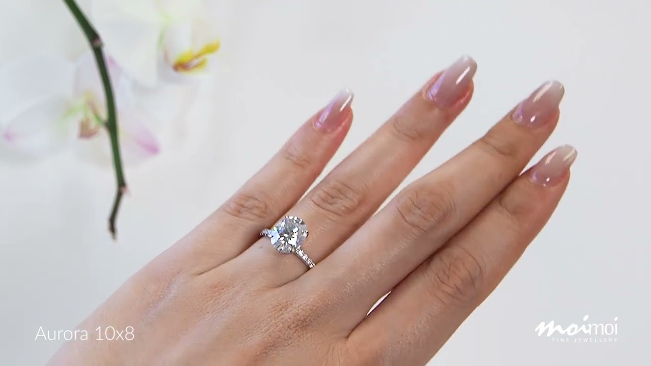 'Aurora 10x8' Moissanite Ring | Luxe Collection | Moi Moi Fine Jewellery