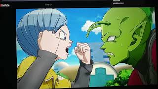 Raven calms piccolo and Bulma down.