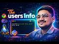 The Users Info | Linux Terminal & Tech Explained 🚀