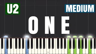 U2 - One Piano Tutorial | Medium