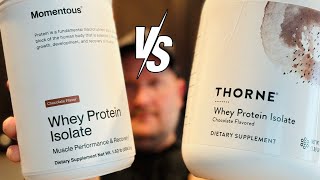 Momentous vs Thorne Whey Protein Isolate Review