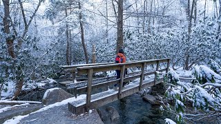 Full Day of WINTER ADVENTURES in West Virginia ☃️ New River Gorge & Babcock State Park