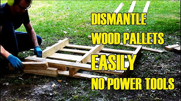 How to Dismantle Wood Pallets Easily Without Damaging Planks | NO Power Tools