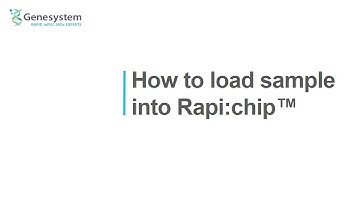 Tutorial Video: How to Load sample into Rapi:chip™
