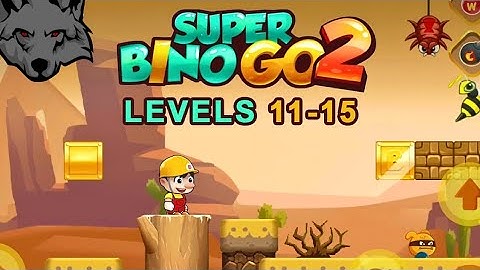 Super Bino Go 2 - Levels 11-15 [2k 60fps]  (Android Gameplay)