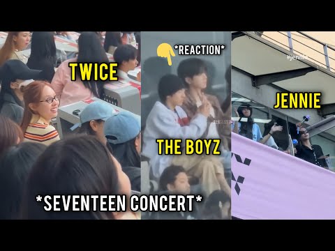 Blackpink Jennie, Twice Members x The Boyz Spotted At Seventeen Concert