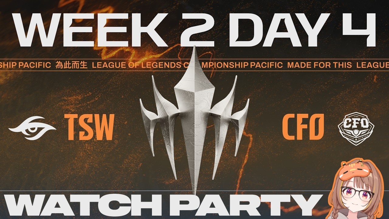 【#WatchPartyLCP】TSW vs CFO | LCP 2026 Split 3 Swiss Stage Week 2 Day 4【ぶいすぽっ！/千燈ゆうひ】