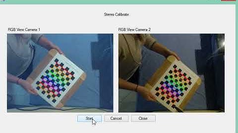 EmguCV Stereo Computer Vision System: Stereo Calibration Step
