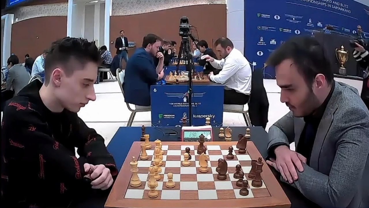 Daniil Dubov vs. Amin Tabatabaei /  FIDE World Blitz Chess 2023 / Game 13     / Catalan Opening