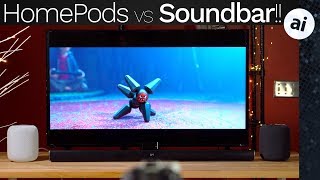 Stereo HomePods vs $180 Soundbar - EMBARRASSING!