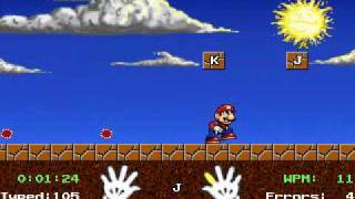 Mario Teaches Typing - Game Play