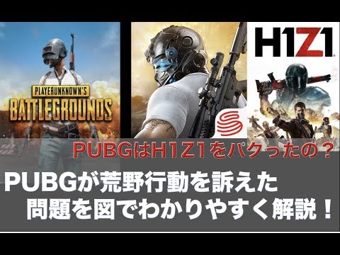 図解 今話題の荒野行動がpubgから起訴された件と Pubgのh1z1パクリ問題をわかりやすく徹底解説 Youtube