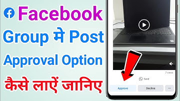 How to Turn On Post Approval in Facebook Group