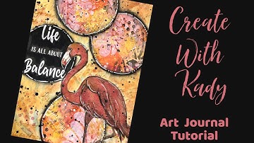 Mixed Media Art Journal Tutorial-Napkin Journal , Masterboard Circles