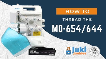 How To Thread The JUKI MO-654/MO-644 Serger! (In depth)