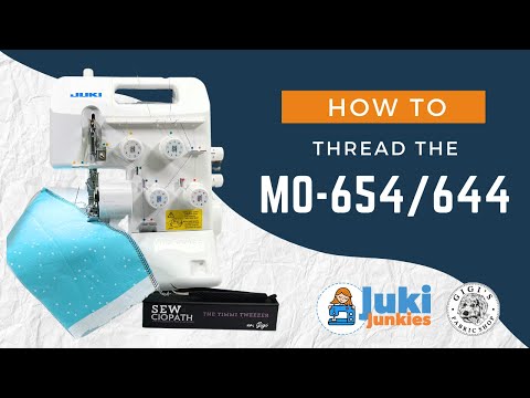 How To Thread The JUKI MO-654/MO-644 Serger! (In depth