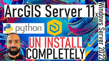 ArcGIS Server Uninstall Completely including Python27