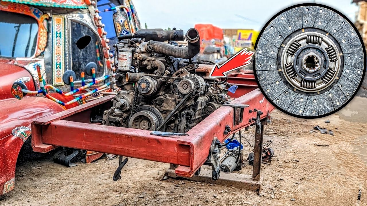 How Restoration Diesel Engine Clutch Plate Repair 60 Year Old Clutch Plate Repair Pakistani workshop