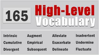 2 Hours of High-Level C1 Vocabulary for Your English proficiency