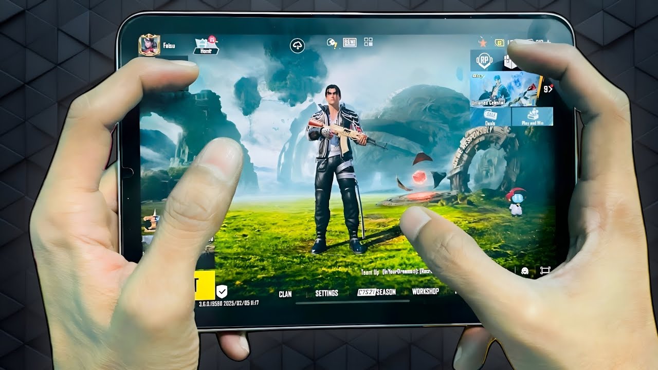 IPAD MINI 6 PUBG HANDCAM 🔥 PUBG TEST ♥️ HDR+EXTREME 🔥 4 FINGERS CLAW+ ...