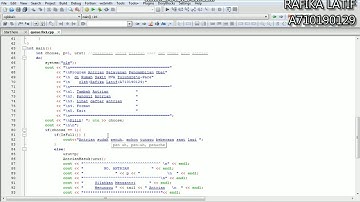 Program Queue (antrian) menggunakan bahasa C++