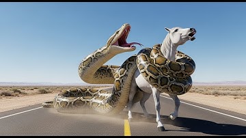 A BRAVE AUTISTIC HORSE SAVED FROM A GIANT PYTHON 🐍 | Heart-Stopping Wildlife Rescue Story 🦄